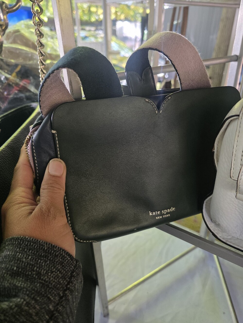 kate spade Forest Green Leather Crossbody Bag